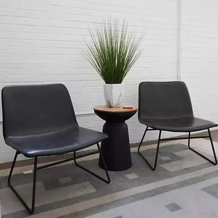 Grass Arrangement in White Marble Pot