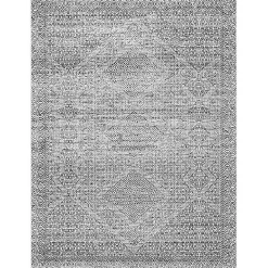Gray Abstract Pattern Washable Area Rug, 3x5