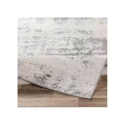 Gray Abstract Woven Area Rug, 7x10