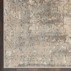 Gray and Beige Tally Textured Area Rug, 5x7