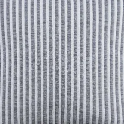 Gray and Cream Striped Pillow, 22 in.