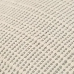 Gray and Natural Sea Striped Pillow