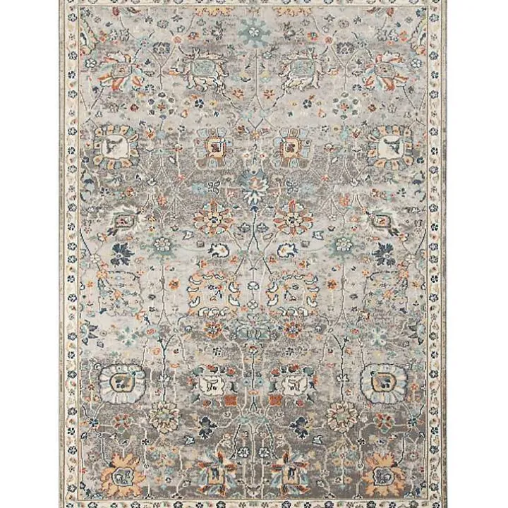 Gray Bohemian Area Rug, 7x9