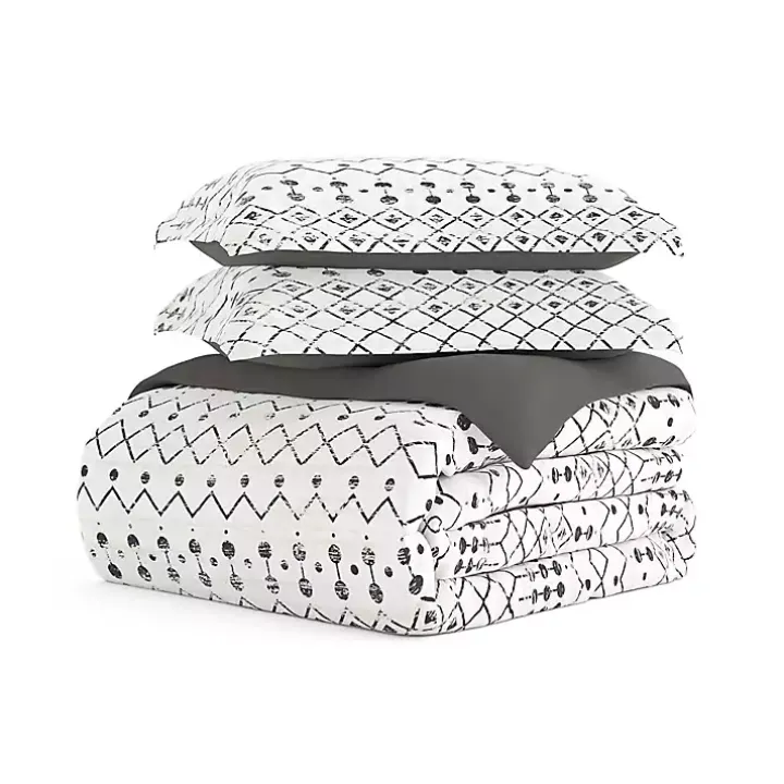 Gray Bohemian 3-pc. King Duvet Cover Set