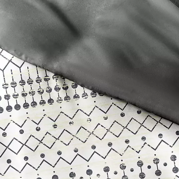 Gray Bohemian 3-pc. King Duvet Cover Set