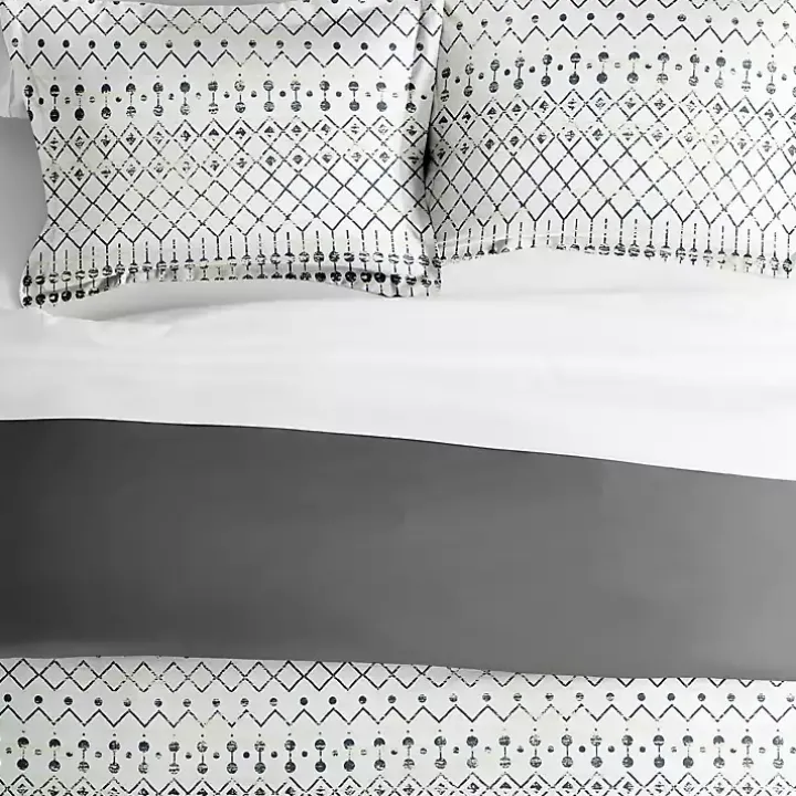 Gray Bohemian 3-pc. King Duvet Cover Set
