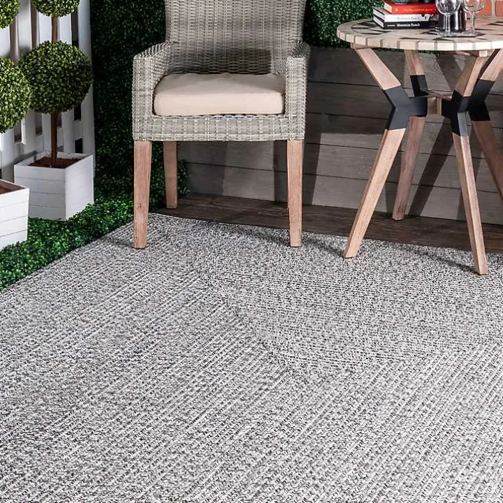 Gray Braided Lefebvre Area Rug, 12x18