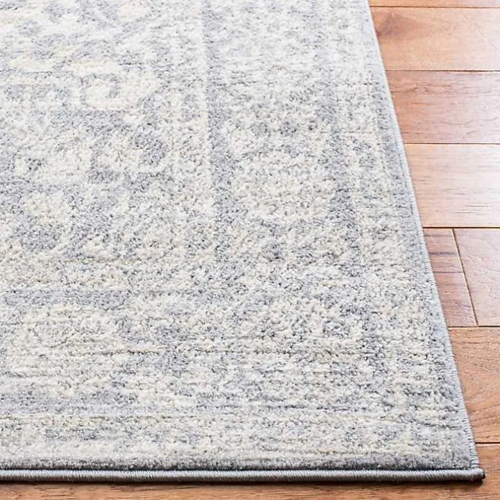 Gray Brentwood Traditional Runner, 2x8