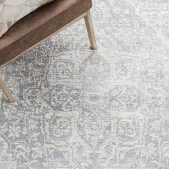 Gray Brentwood Traditional Runner, 2x8