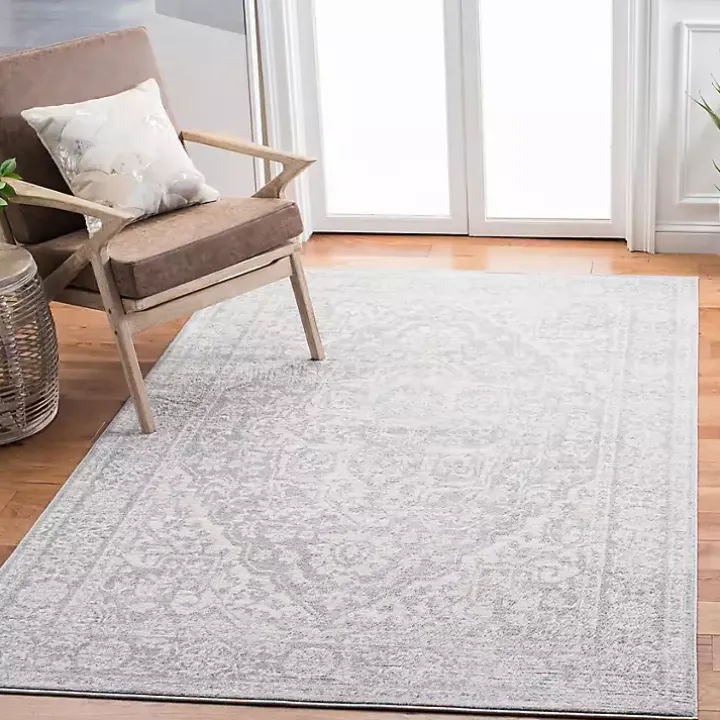 Gray Brentwood Traditional Area Rug, 5x7
