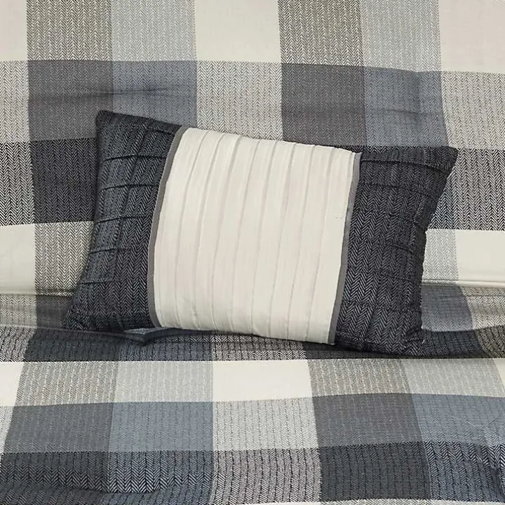 Gray Buffalo Herringbone Queen 7-pc. Comforter Set