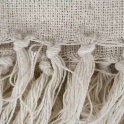 Gray Cabana Stripe Throw