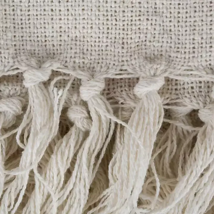 Gray Cabana Stripe Throw