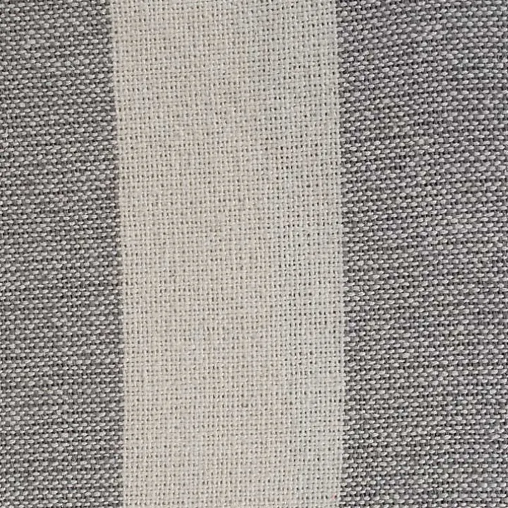 Gray Cabana Stripe Throw