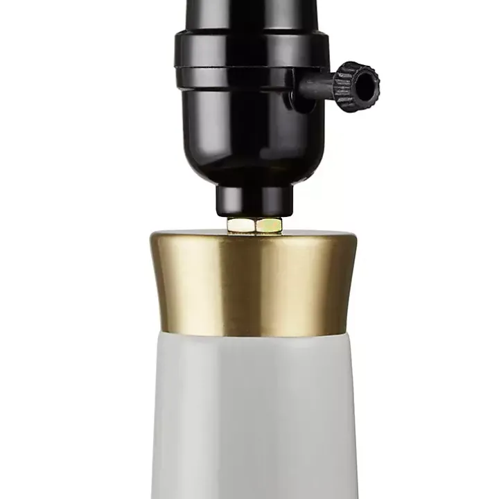 Gray Ceramic Zazie Table Lamp