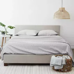 Gray Chambray 4-pc. California King Sheet Set