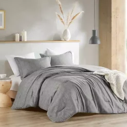 Gray Chambray 3-pc. Full/Queen Comforter Set