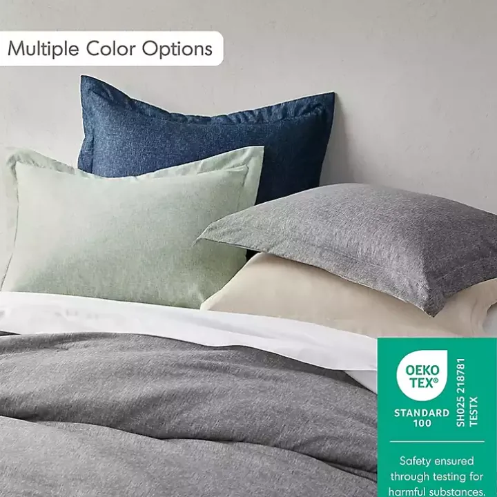 Gray Chambray 3-pc. Full/Queen Comforter Set