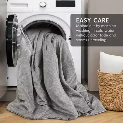 Gray Chambray 3-pc. Full/Queen Comforter Set