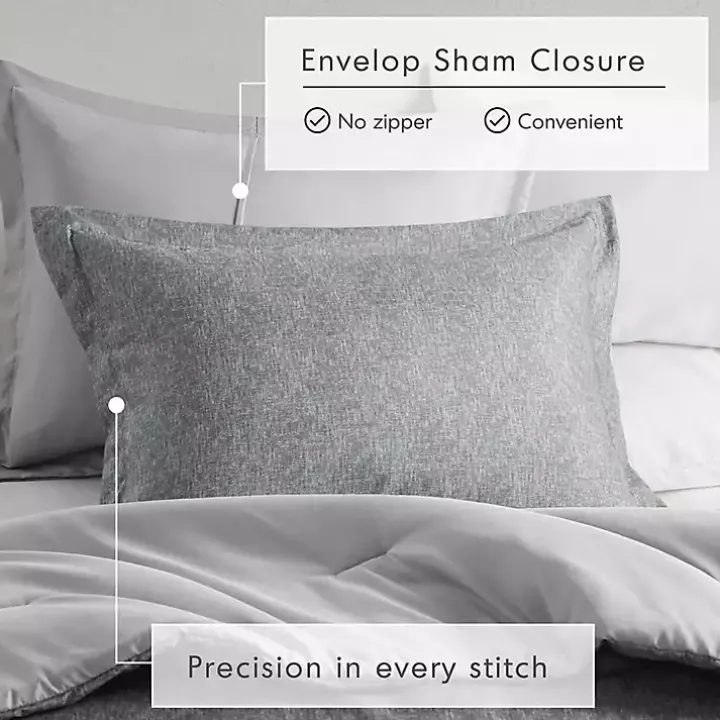 Gray Chambray 2-pc. Twin/Twin XL Comforter Set