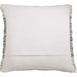 Gray Chevron Long Stitch Square Throw Pillow
