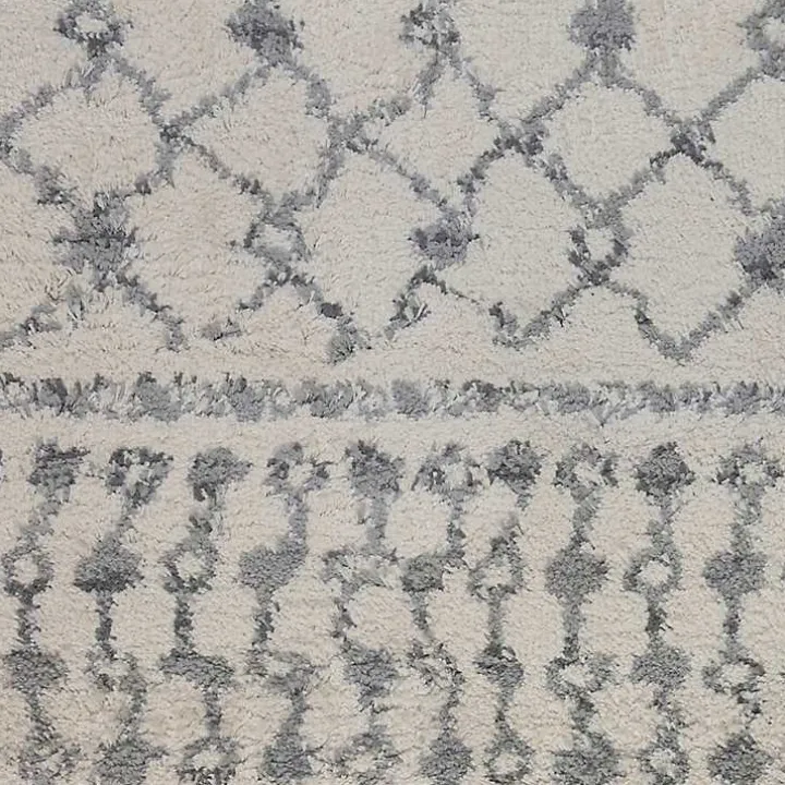 Gray Diamond Area Rug, 8x10