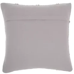 Gray Diamond Lattice Throw Pillow