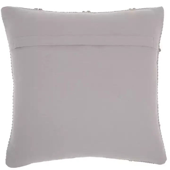 Gray Diamond Lattice Throw Pillow