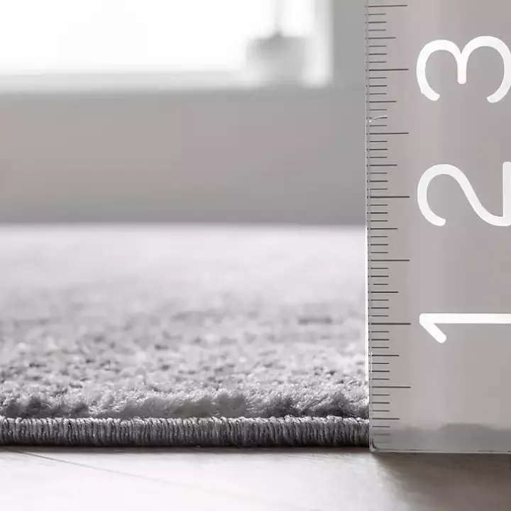 Gray Distressed Power Loomed Area Rug, 10x14