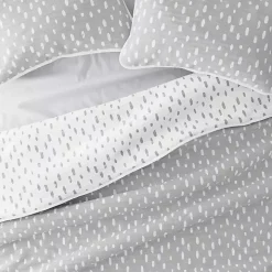 Gray Dotted Reversible 2-pc. Twin Quilt Set