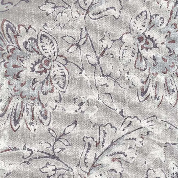 Gray Floral Parsons Dining Chairs, Set of 2