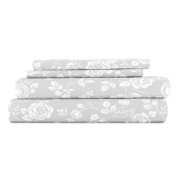 Gray Garden 4-pc. Queen Sheet Set