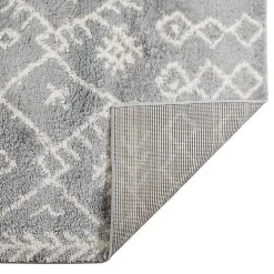 Gray Geometric Area Rug, 8x10