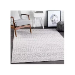 Gray Global Pattern Area Rug, 5x7