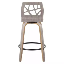 Gray Golia Swivel Counter Stools, Set of 2