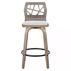 Gray Golia Swivel Counter Stools, Set of 2