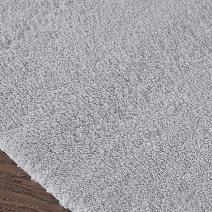 Gray High Pile Marshmallow Bath Mat, 30 in.