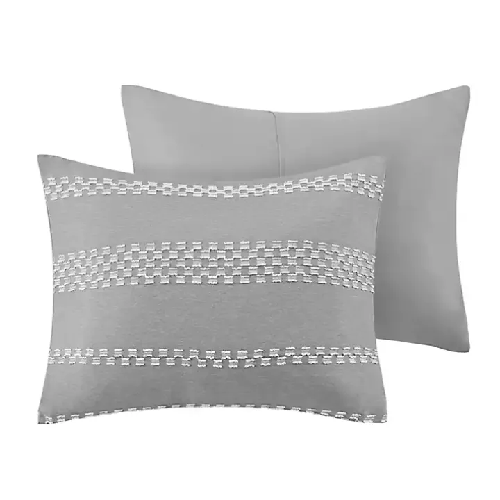 Gray Jacquard 5-pc. Full/Queen Comforter Set