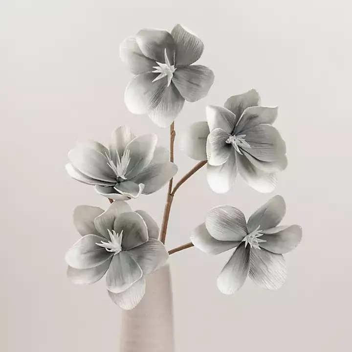 Gray Japanese Magnolia Sprays, Set of 2