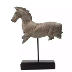 Gray Legless Horse Statue