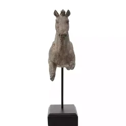 Gray Legless Horse Statue