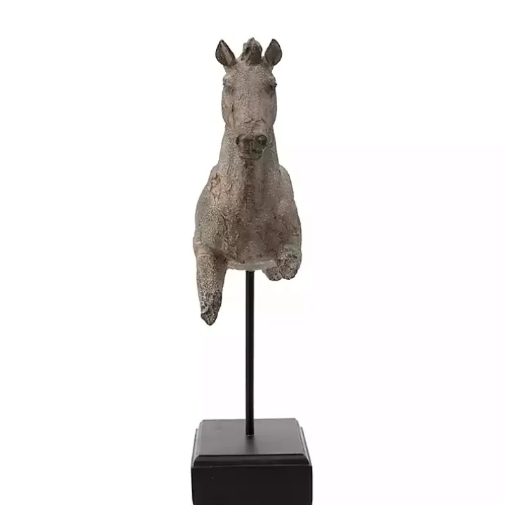 Gray Legless Horse Statue