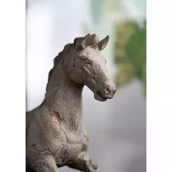 Gray Legless Horse Statue