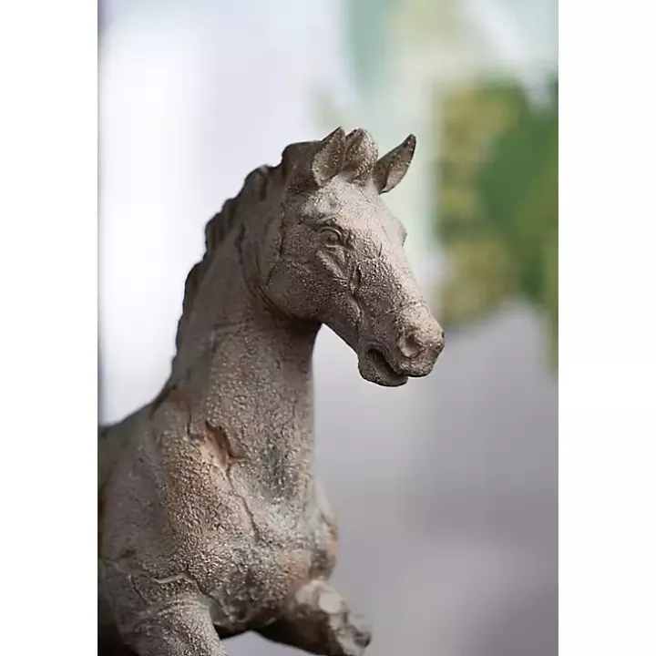 Gray Legless Horse Statue