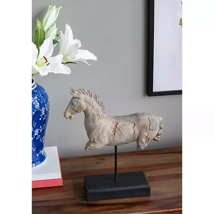 Gray Legless Horse Statue