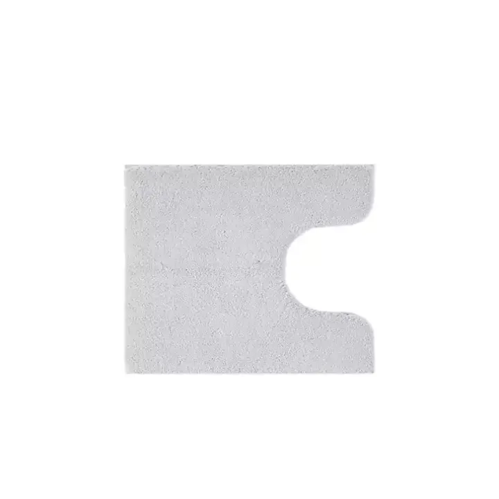 Gray Marshmallow Contour Bath Mat, 24 in.