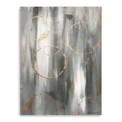 Gray Matter Abstract Canvas Art Print