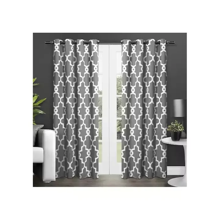 Gray Maxwell Blackout Curtain Panel Set, 84 in.