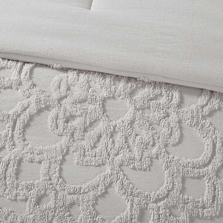 Gray Medallion Full/Queen 3-pc. Comforter Set