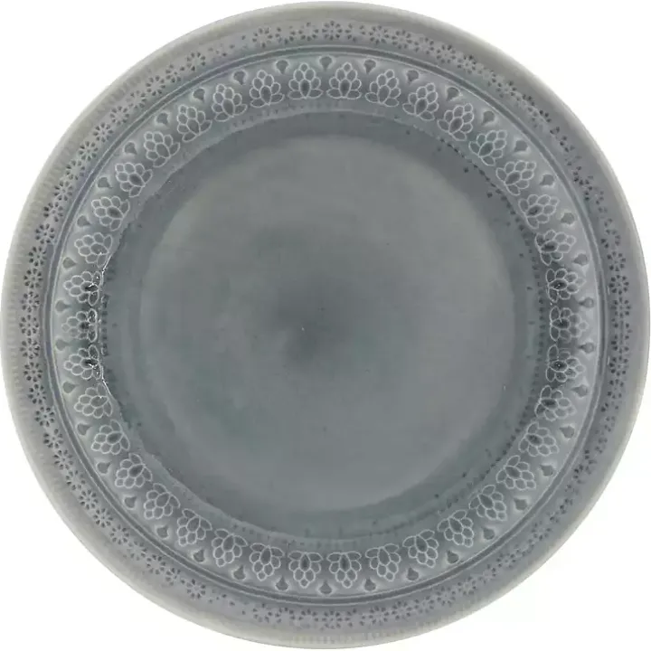 Gray Medallion 16-pc. Ceramic Dinnerware Set